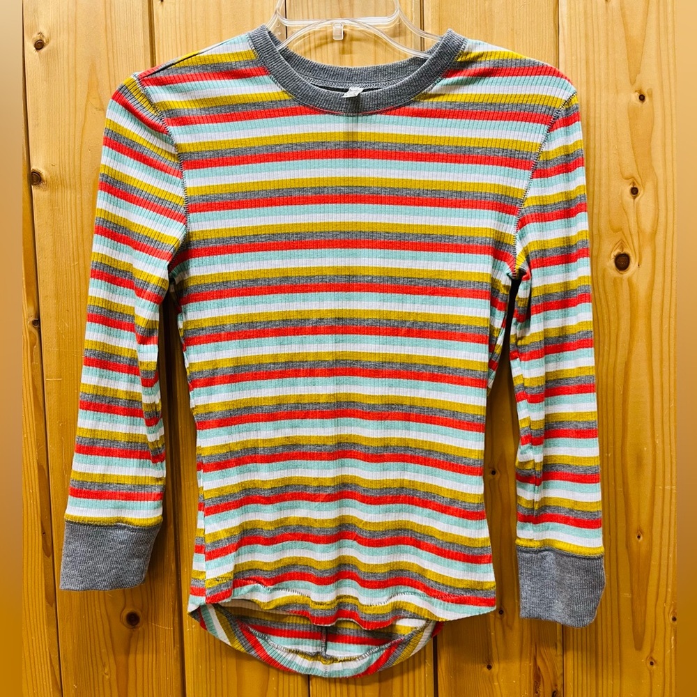 NEW Intimately Free People Striped Ribbed Top, Small - Picture 2 of 6